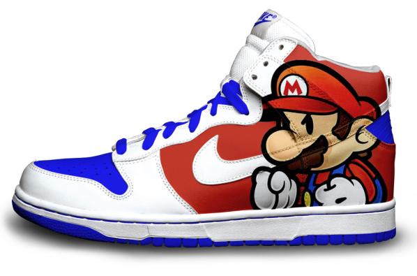 Nike Super Mario Nike Dunks High Shoes 